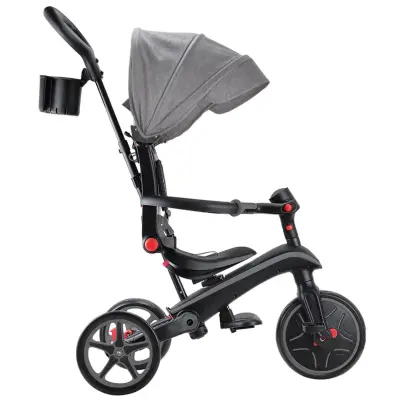 Globber Explorer 4in1 Katlanabilir Bisiklet - Siyah/Gri - 3