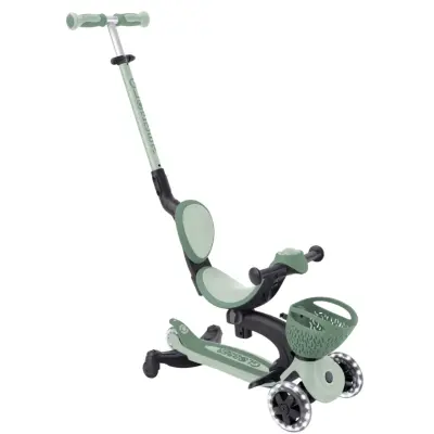 Globber Go Up Baby 360 Derece Manevra Kabiliyetli Işıklı Scooter - Koyu Mint - 11