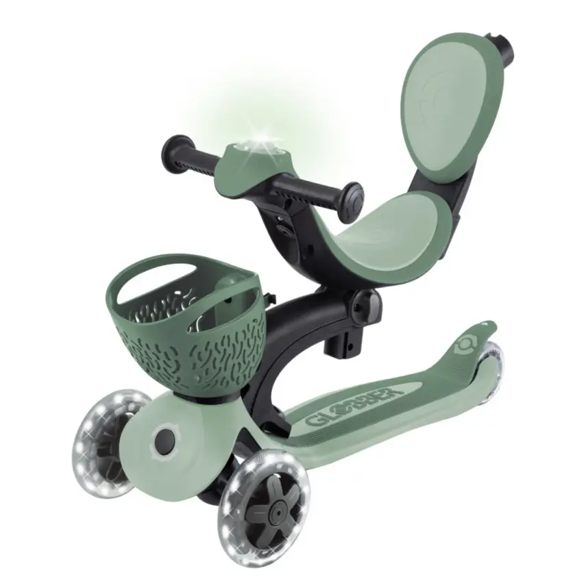 Globber Go Up Baby 360 Derece Manevra Kabiliyetli Işıklı Scooter - Koyu Mint - 9