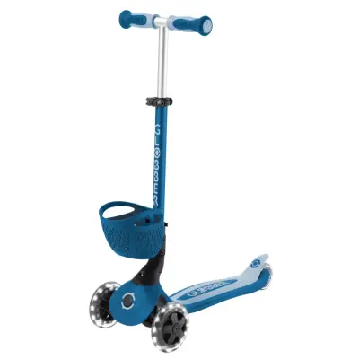 Globber Go Up Baby 360 Derece Manevra Kabiliyetli Işıklı Scooter - Pastel Mavi - 4