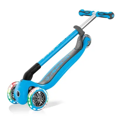 Globber Go Up Deluxe Işıklı Scooter Mavi - 7
