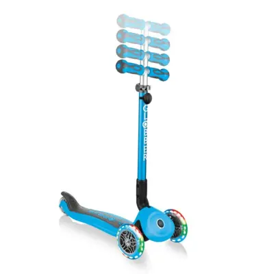 Globber Go Up Deluxe Işıklı Scooter Mavi - 3
