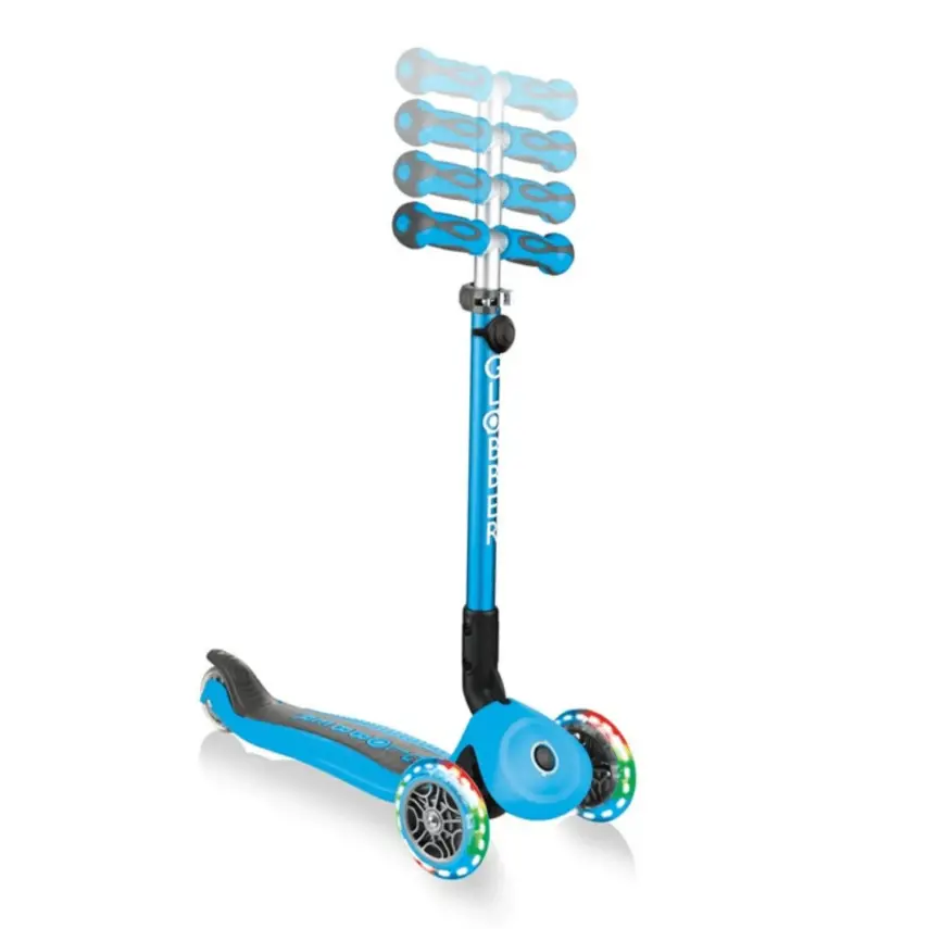 Globber Go Up Deluxe Işıklı Scooter Mavi - 8
