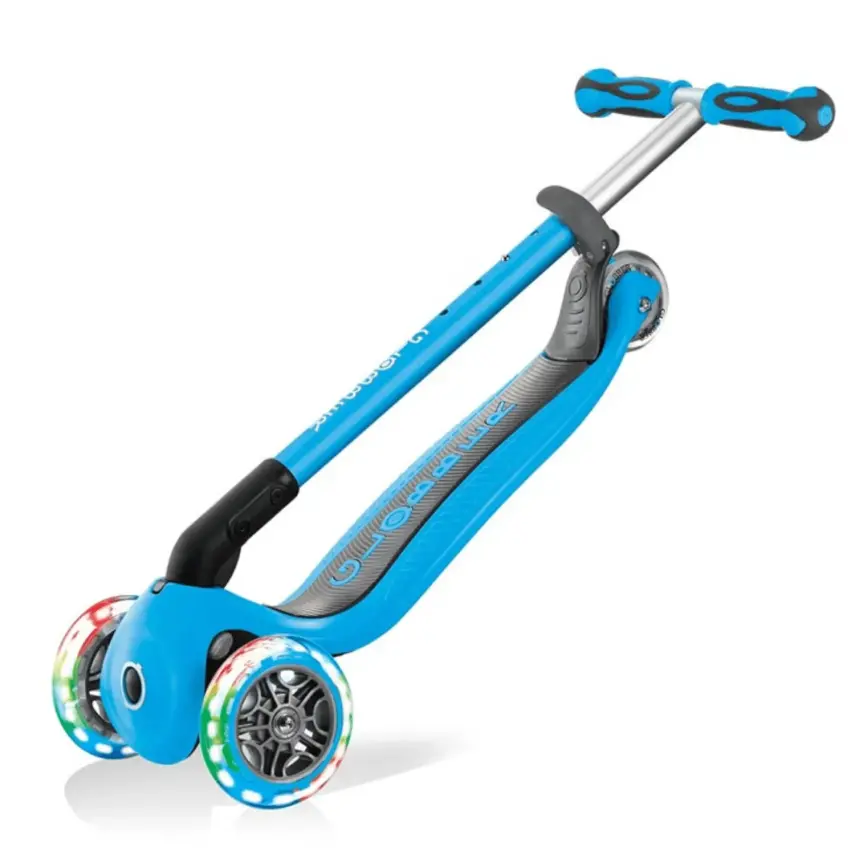 Globber Go Up Deluxe Işıklı Scooter Mavi - 15