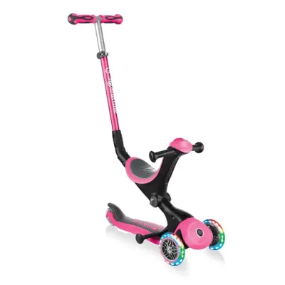 Globber Go Up Deluxe Işıklı Scooter Pembe 