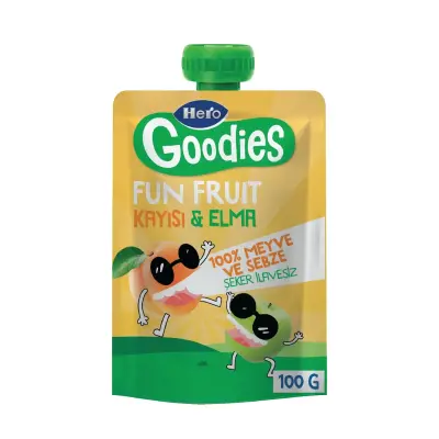 Hero Baby Goodies Kayısı-Elma Meyve Püresi 100 gr