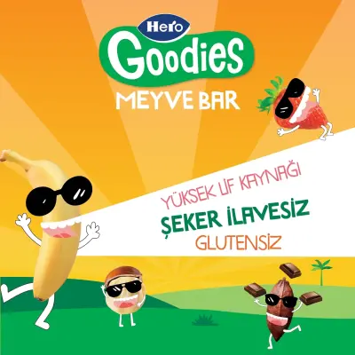 Hero Baby Goodies Meyve Barı Muz Kakao 30 gr (1)