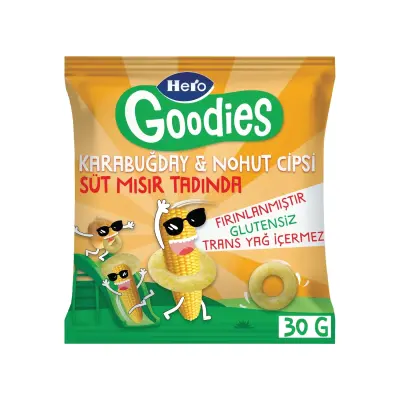 Hero Baby Goodies Süt Mısırlı Cips 30 gr - 1