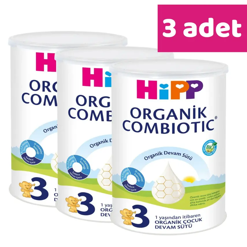 Hipp 3 Organik Combiotic Devam Sütü 350 gr x3 - 1