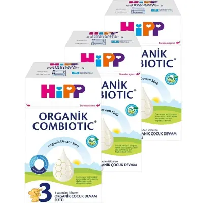Hipp 3 Organik Combiotic Devam Sütü 800 gr x3 