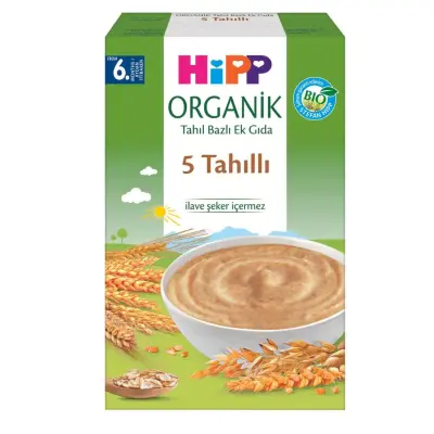 Hipp Kaşık Mamaları Organik Tahıl Bazlı Ek Gıda 5 Tahıllı 200 gr - 2