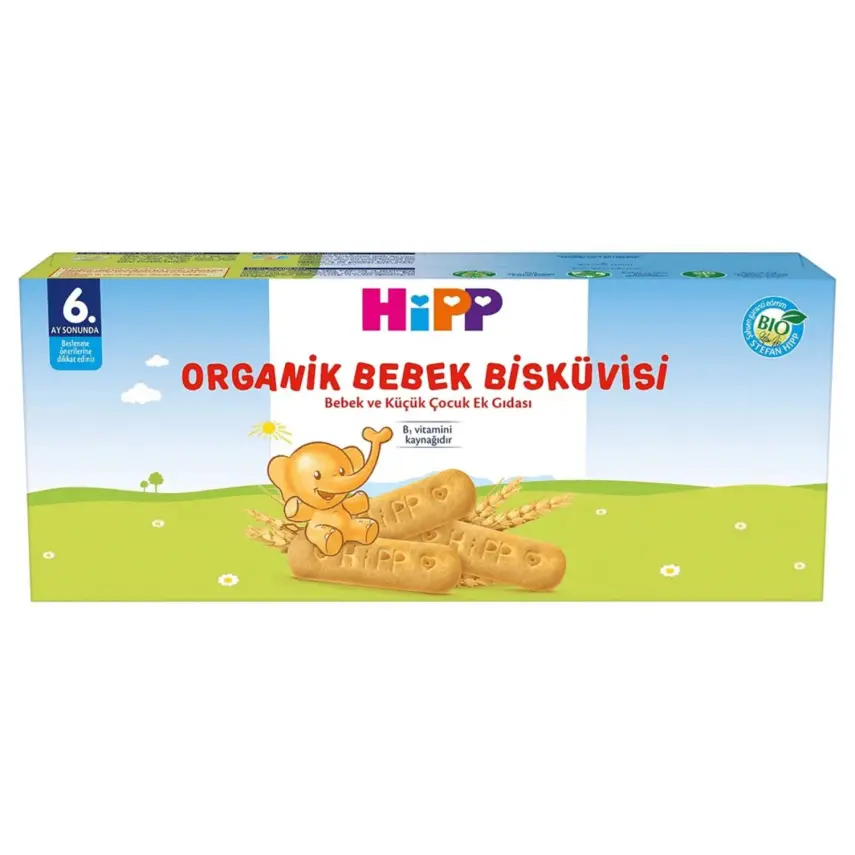 Hipp Organik Bebek Bisküvisi 180 gr x3 - 2