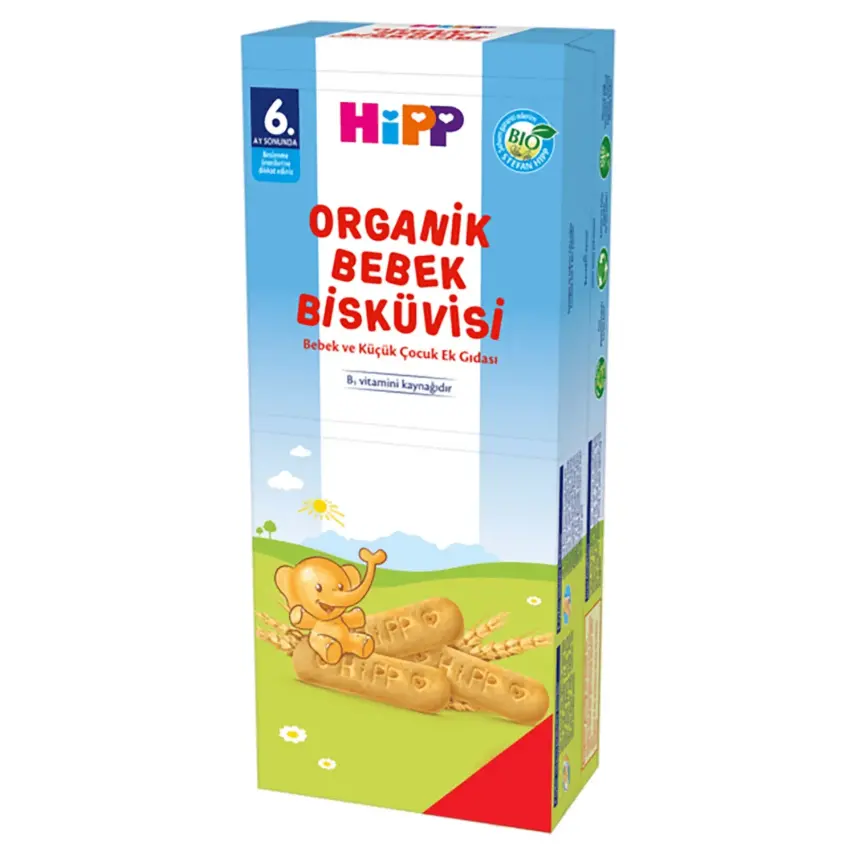 Hipp Organik Bebek Bisküvisi 180 gr x3 - 3