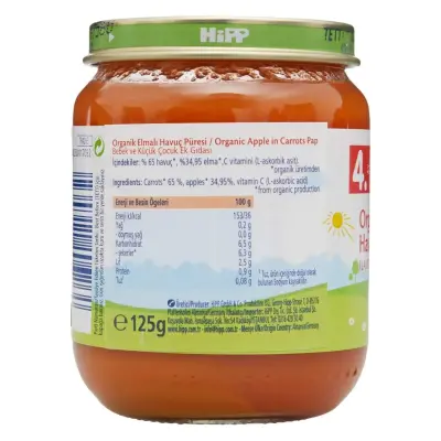 Hipp Organik Elmalı Havuç Püresi 125 gr - 5