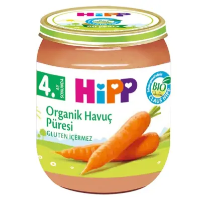 Hipp Organik Havuç Püresi 125 gr 