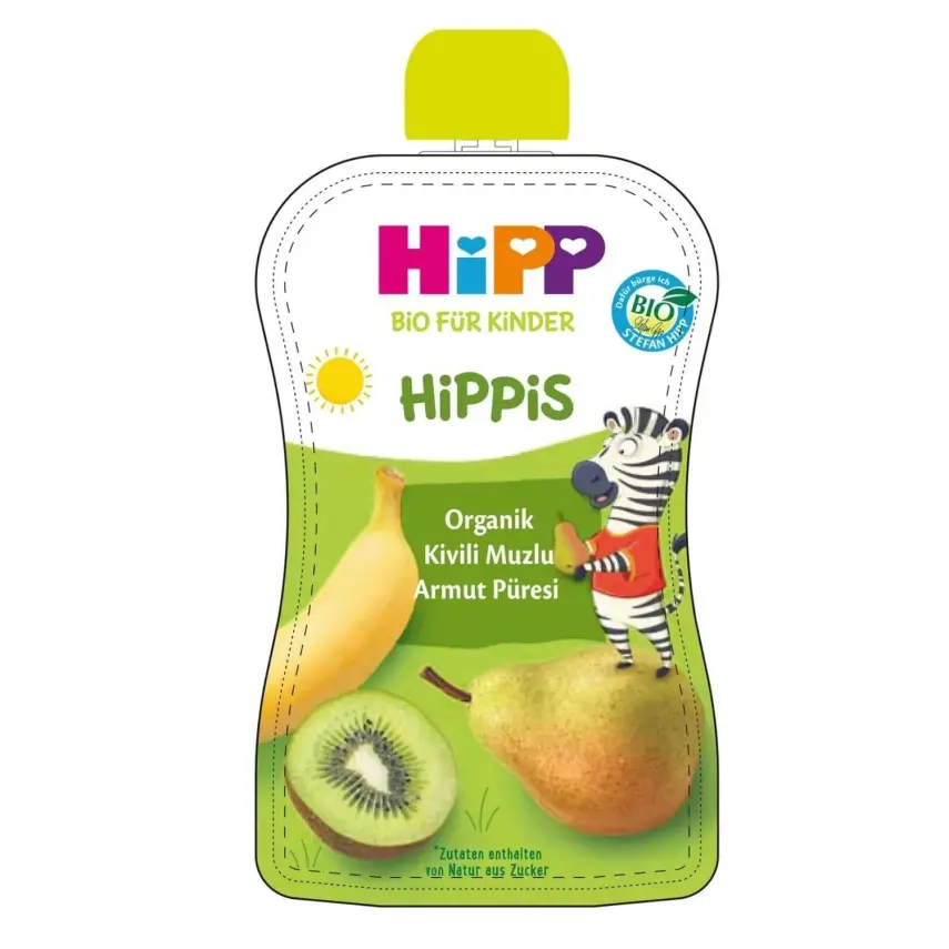 Hipp Organik Kivili Muzlu Armut Püresi 100 gr - 1