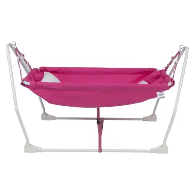 Holmen Marmaris Katlanabilir Hamak Beşik Pembe (1)