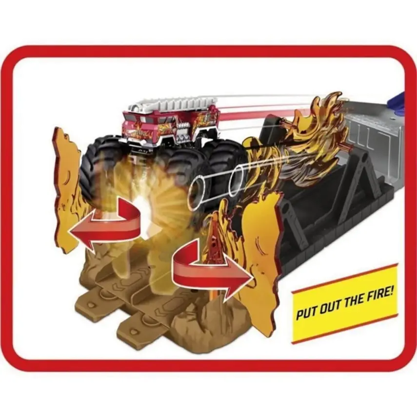 Hot Wheels Monster Trucks Aksiyona Başlangıç Oyun Seti - 4