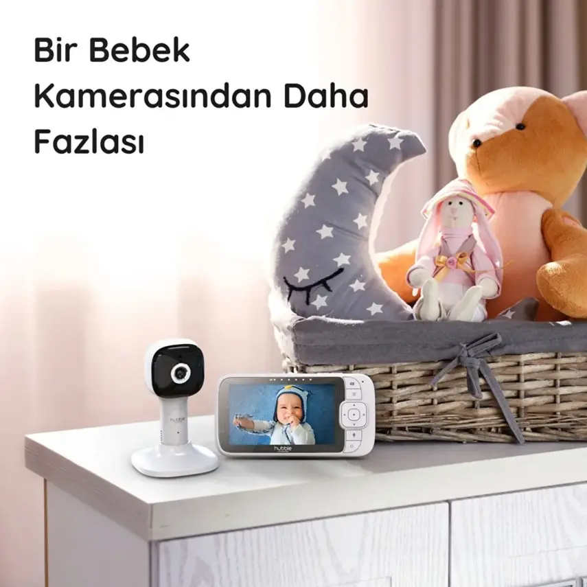 Hubble Nursery Pal Cloud  Wifi-Connect 5 inç Dijital Bebek Kamerası - 4