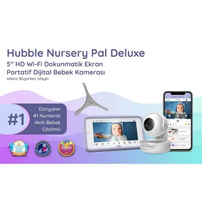 Hubble Nursery Pal  Deluxe 5 inç Dijital Bebek Kamerası - 12