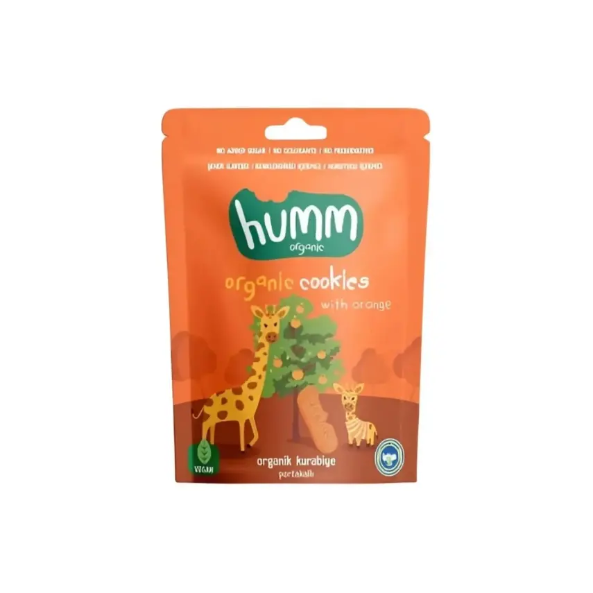 Humm Organic Vegan Portakallı Kurabiye 55 gr - 1