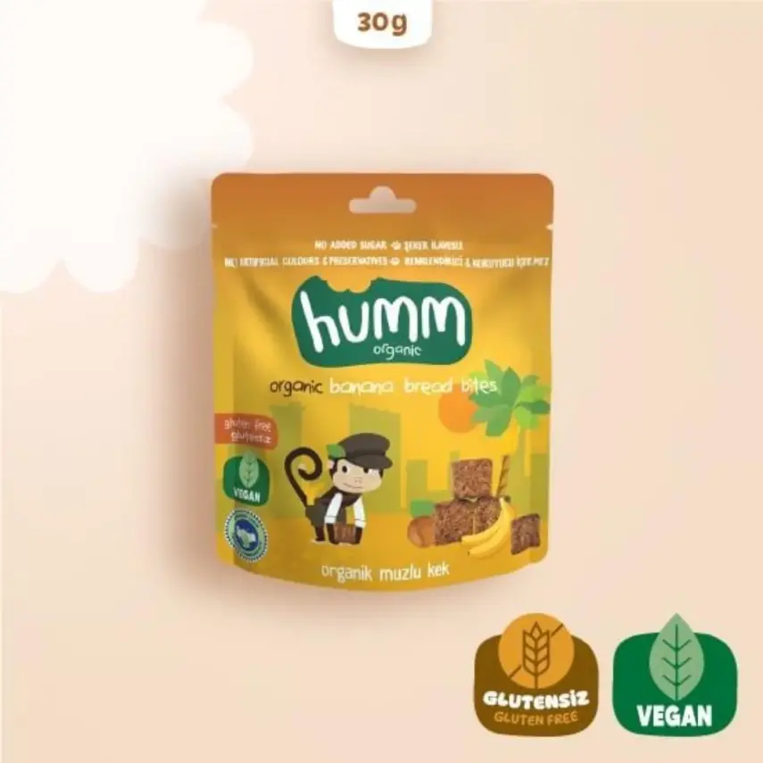Humm Organik Glutensiz Vegan Muzlu Kek 30 gr - 1