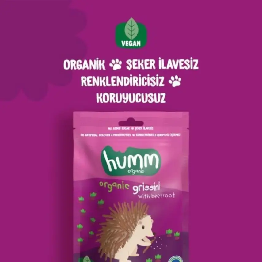 Humm Pancarlı Vegan Grissini 55 gr - 6