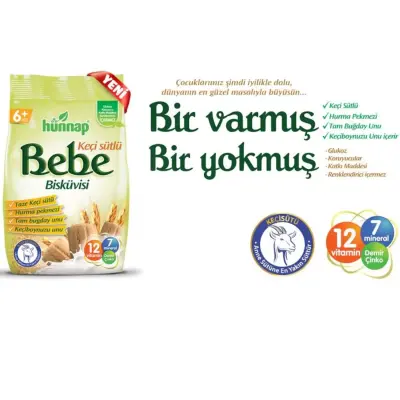 Hünnap Keçi Sütlü Bebek Bisküvisi 200 gr - 3