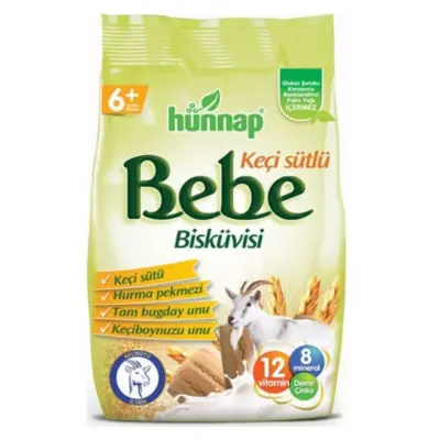 Hünnap Keçi Sütlü Bebek Bisküvisi 200 gr - 2