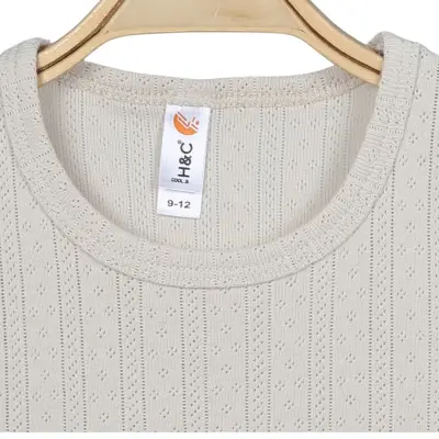 Hvc Bebek Atlet Body Jakarlı Çizgili Bej (1)