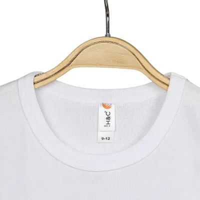 Hvc Ribanalı Askılı Bebek Body Unisex Beyaz - 7