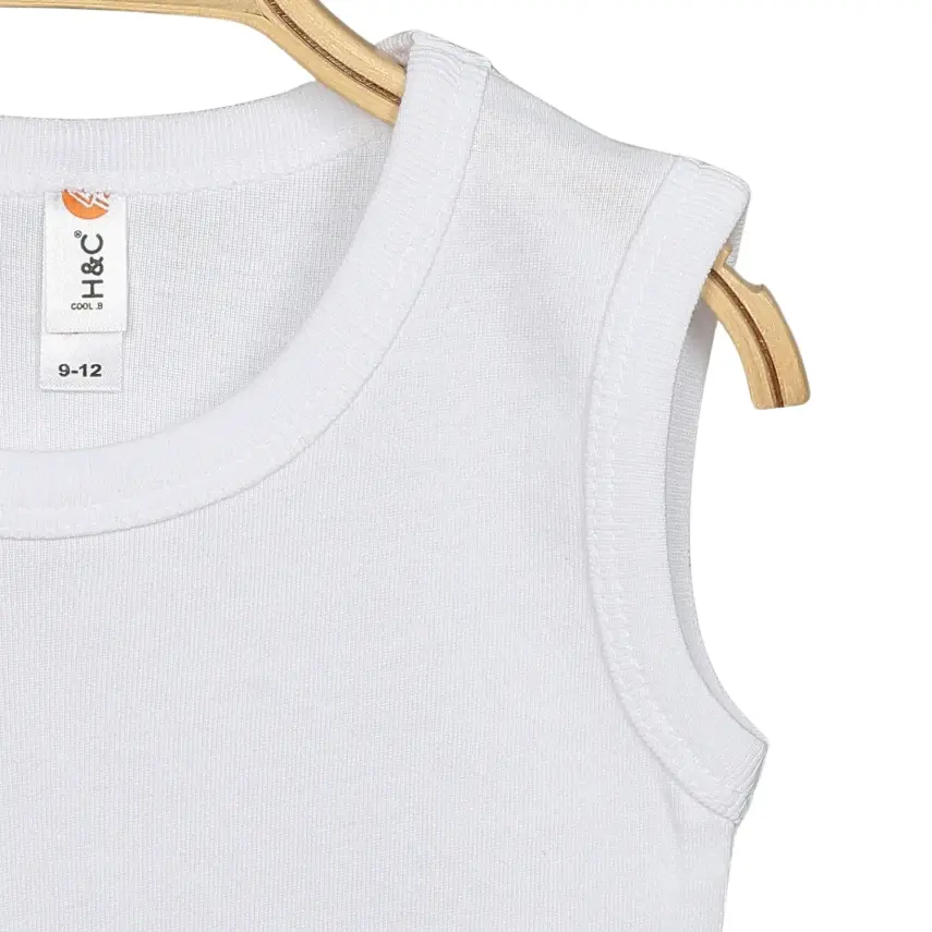 Hvc Ribanalı Askılı Bebek Body Unisex Beyaz - 24