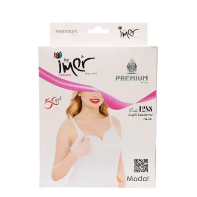 İmer Emzirme Kaplı Atlet Beyaz 95B 