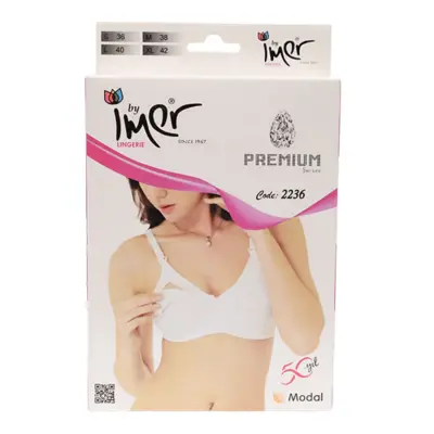 İmer Emzirme Sütyen Modal Beyaz 85B 
