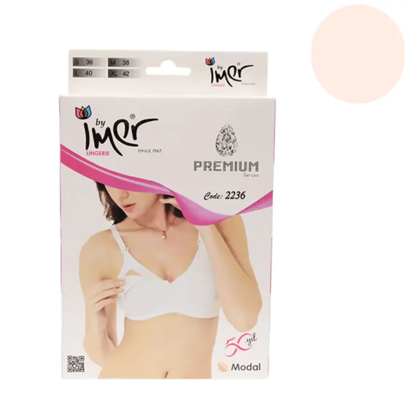 İmer Emzirme Sütyen Modal Krem 95B - 1