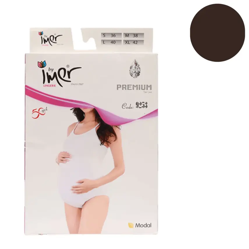 İmer Hamile Çıtçıtlı Body Siyah 2/M - 1