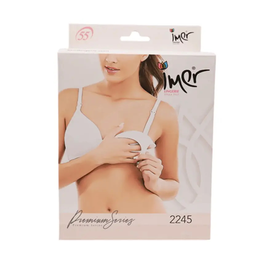 İmer Kaplı Emzirme Sütyeni Beyaz X100 - 1