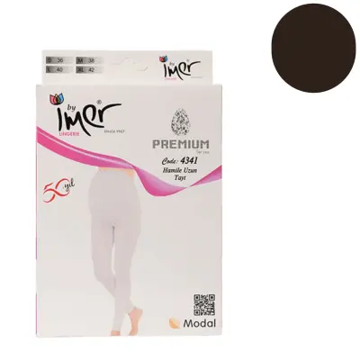 İmer Uzun Hamile Taytı Siyah 3/L - 1