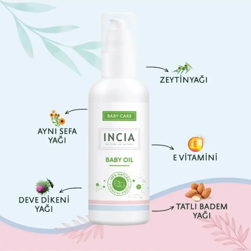 Incia Doğal Bebek Yağı 110 ml - 8