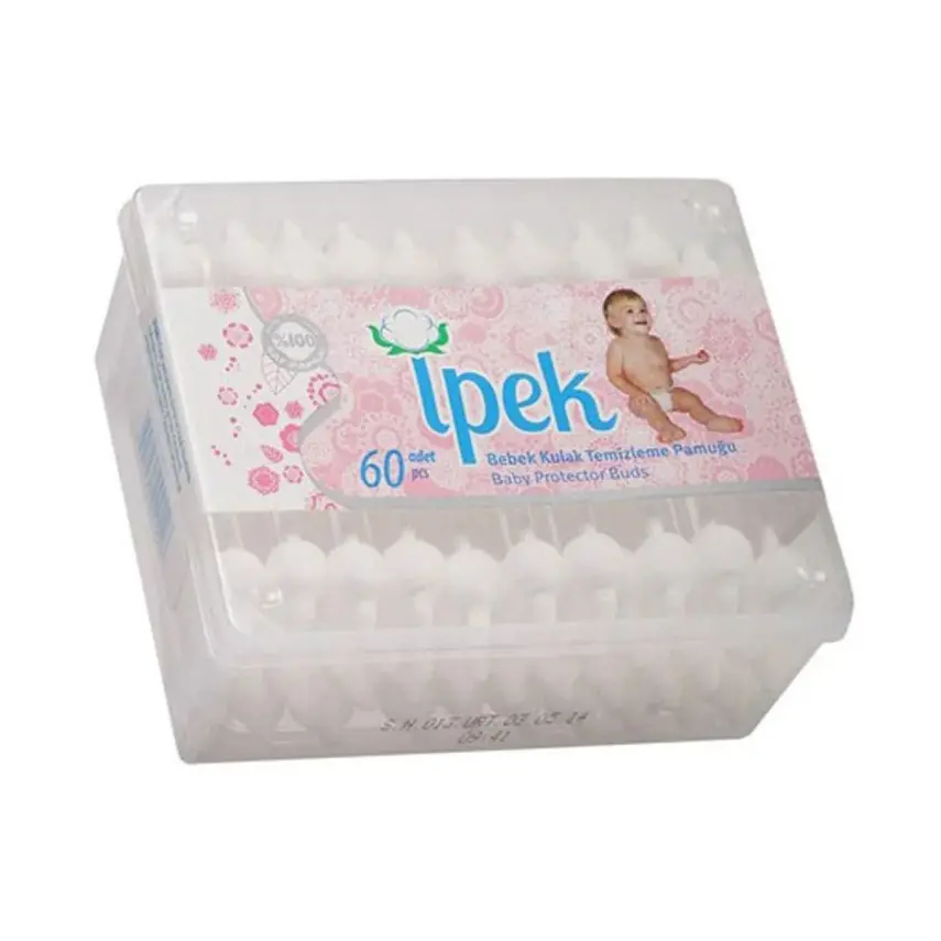 İpek Bebek Kulak Temizleme Çubuğu 60lı - 1