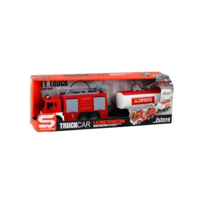 Işıklı Ve Sesli Su Fışkırtma Tankerli İtfaiye Arabası 1:16 - 4