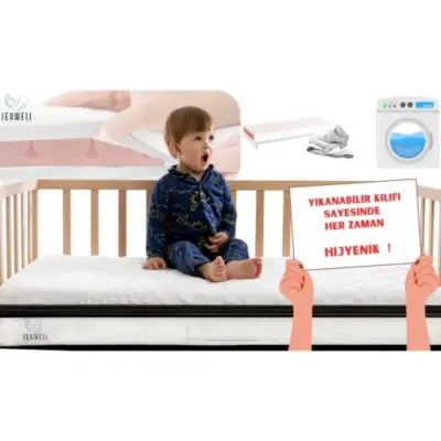 Jeuwell 3D Alezli Sünger Yatak 70x110 Cm (1)