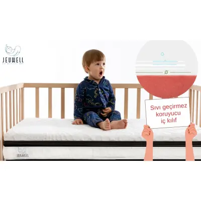 Jeuwell 3D Alezli Sünger Yatak 70x130 Cm - 4