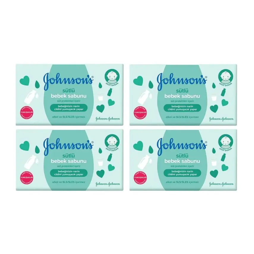 Johnson's Sütlü Bebek Sabunu 100 gr x 4 Adet - 1