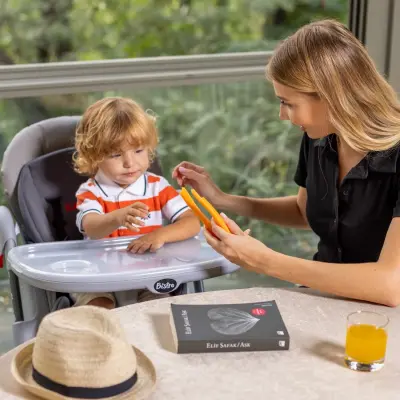 Kanz Bistro Mama Sandalyesi Bej - 10