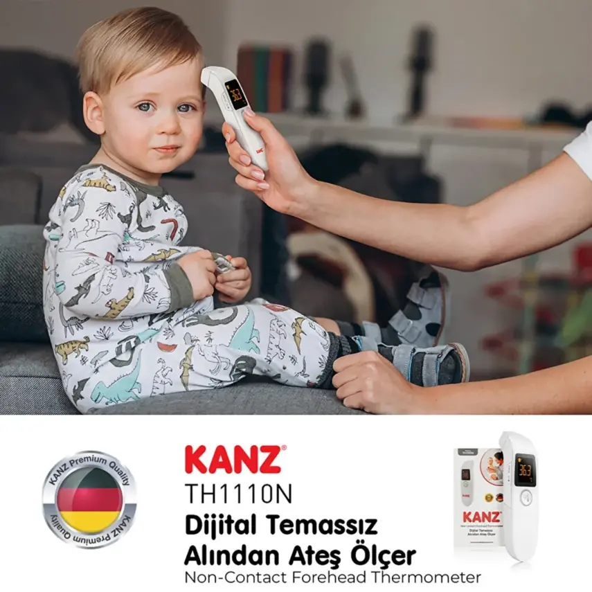 Kanz Dijital Temassız Alından Ateş Ölçer TH1110N  - 25