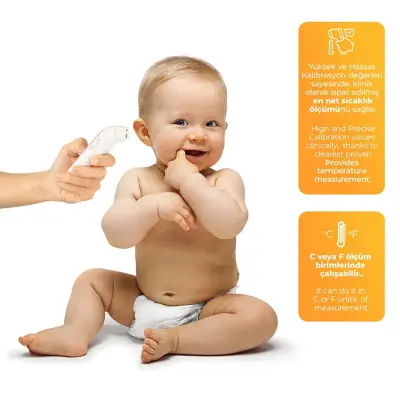 Kanz Dijital Temassız Alından Ateş Ölçer TH1110N  - 10