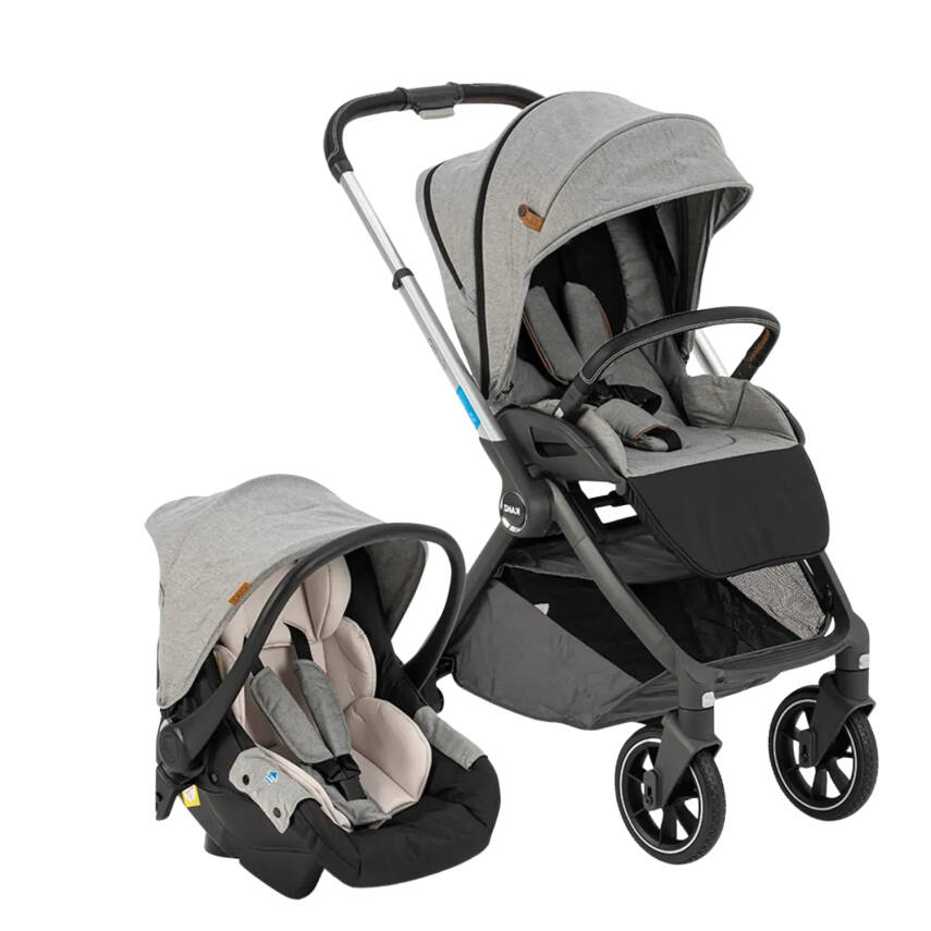 Kanz Easygo Çift Yönlü Travel Sistem-Seyahat Sistem Bebek Arabası Gri - 1