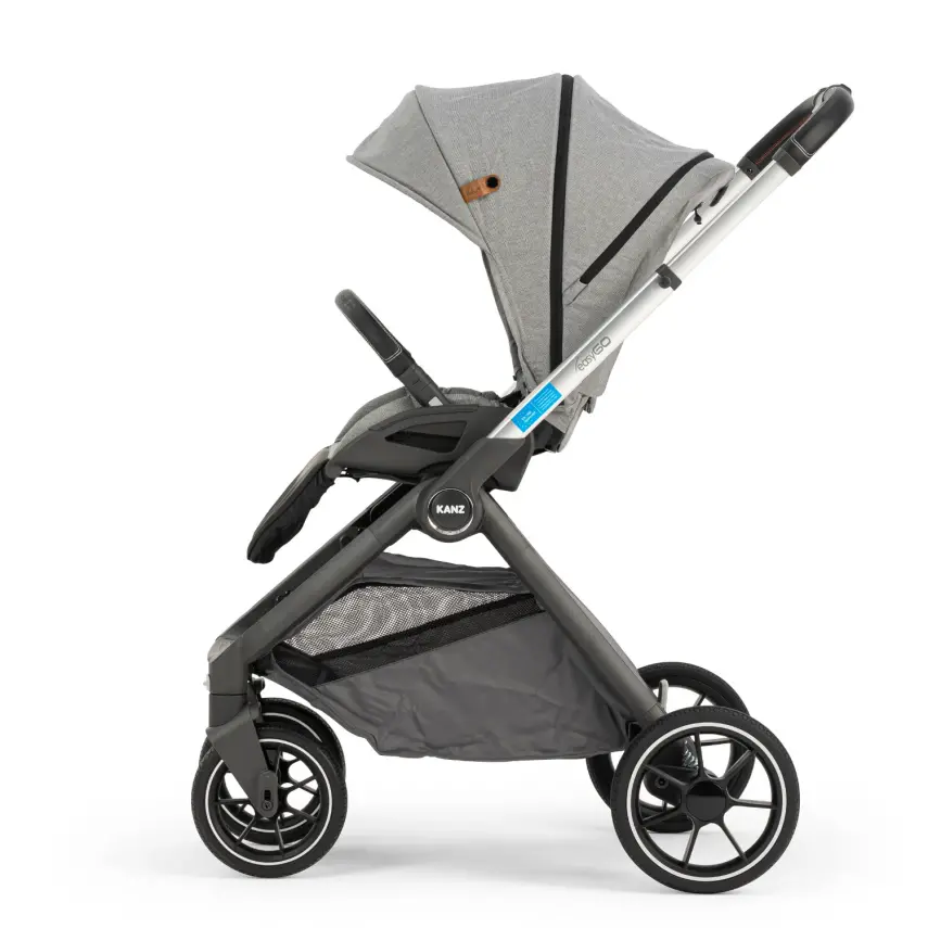 Kanz Easygo Çift Yönlü Travel Sistem-Seyahat Sistem Bebek Arabası Gri - 11