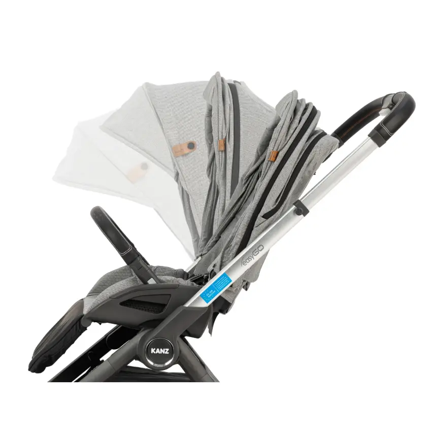 Kanz Easygo Çift Yönlü Travel Sistem-Seyahat Sistem Bebek Arabası Gri - 13